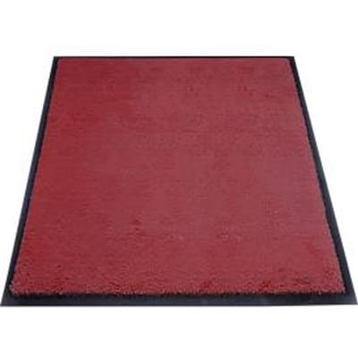 vuilvangmat miltex Eazycare Style, hoekig, antistatisch, UV-bestendig, afwasbaar, high twist nylon & Niltril rubber, 750 x 850 mm, bruin-rood