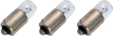 Signaallamp Ba9s 24V 0.6W - 25 mAh - 3 stuks - T9 Gloeilamp Ø9mm - 23mm - 2500K - Dimbaar