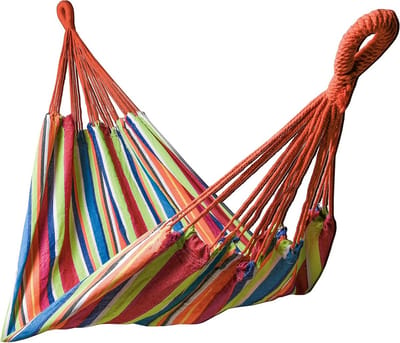 Meerpersoons hangmat 210 x 150 cm - Belastbaarheid tot 300 kg - Ideaal voor binnen en buiten