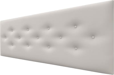 Hoofdbord Gestoffeerd - Bedkopstuk Luxe - Slaapkamer Aankleden - Vlekbestendige Stof - 150 cm - Gebroken Wit