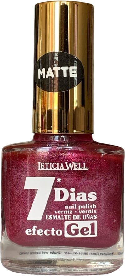 Leticia Well - Nagellak - Matte Shimmer Roze - 1 flesje met 13 ml inhoud - Nummer 252
