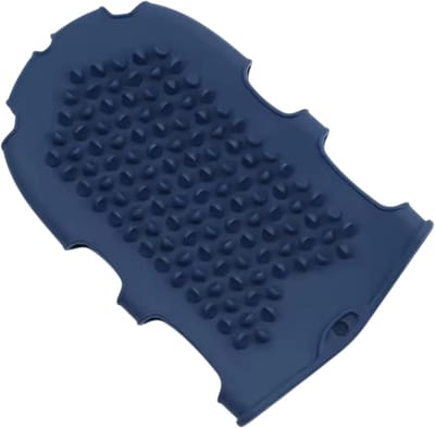 Siliconen Badhandschoen & Massageborstel – Exfoliërende Douche Handschoen – Scrub Handschoen Lichaam – Huidreiniger voor Douche en Bad - Blauw