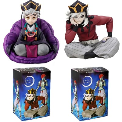 Anime Demon Slayer Douma Premium Chokonose Noodle Stopper Anime Model Actiefiguren Set PVC Figuur Speelgoed Verjaardagscadeaus