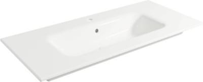 Saqu Fluente Wastafel 1 bak 1 krg 101x46x1 cm Glans Wit