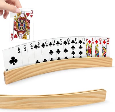 Kaartjeshouders voor kinderen in geel - Set van 2, ideaal voor school en spelletjes