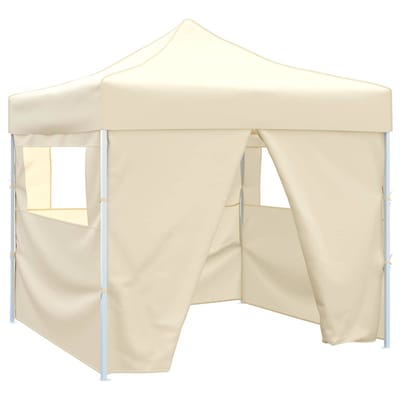 vidaXL - Partytent - 291 - x - 291 - x - 315 - cm - Crèmekleurig - Oxford - Stof