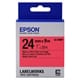 Epson LK-6RBP tape zwart op pastel rood 24mm (origineel)