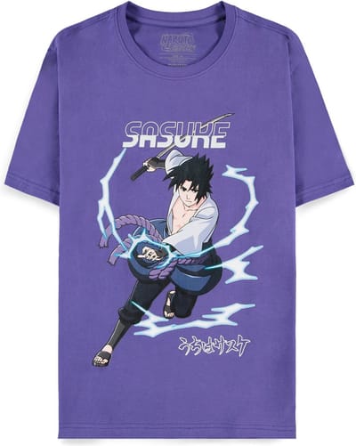 Naruto - Sasuke Heren T-shirt - XL - Paars