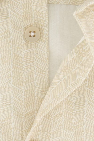Ledub overhemd korte mouw beige