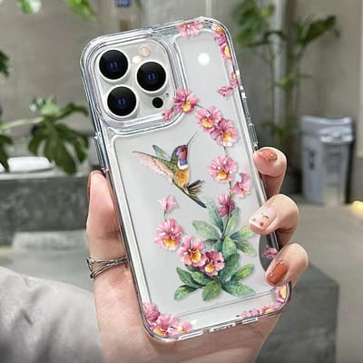 Bloemen Telefoonhoesje Voor iPhone 13 Hoesje iPhone 14 15 Pro 12 11 Pro Max X XR XS MAX 7 8 15 Plus SE Transparante Zachte Cover Funda For iPhone 15Pro Max