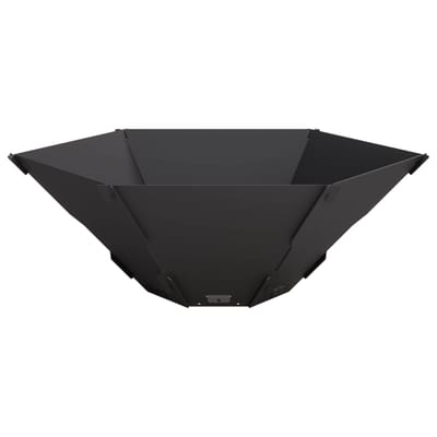 vidaXL - Vuurkorf - Zwart - 58,5 - x - 51,5 - x - 19,5 - cm - Staal