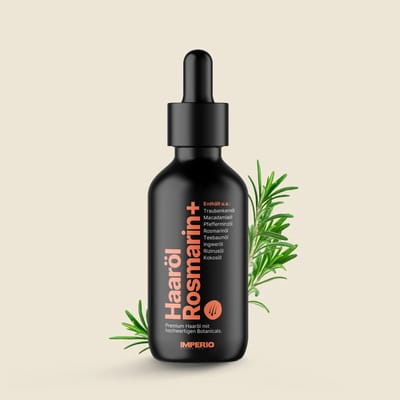 Rozemarijn Olie voor in het Haar - Haargroei Olie tegen Haaruitval - Rosemary Oil Hair Growth - Scalp Oil Haar Olie tegen jeukende Hoofdhuid | by IMPERIO®