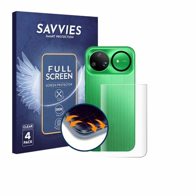 Savvies - Screenprotector voor Huawei Nova 15 Ultra (Achterkant) - Folie Beschermfolie transparant volledig dekking 4 Stuks