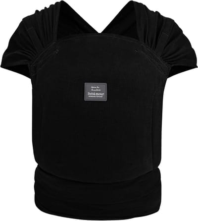 Baby Draagzak - Pasgeboren Drager - Veilig Dragen - Verstelbaar One Size - 200 gram - Zwart