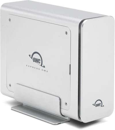 OWC Express 4M2 - 4-Slot Externe Behuizing M.2 NVMe SSD Enclosure - USB4 - Tot 3200MB/s - Zilver
