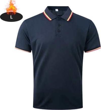 Livano Poloshirt Heren - T-Shirt Heren - Shirt - Overhemd - Polo Shirt - Marineblauw - L