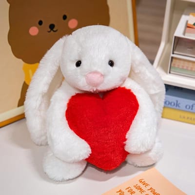 30 cm Liefde Hart Konijn Pluche Knuffel Zacht Gevuld Kussen Konijn Woondecoratie Valentijn Paascadeau