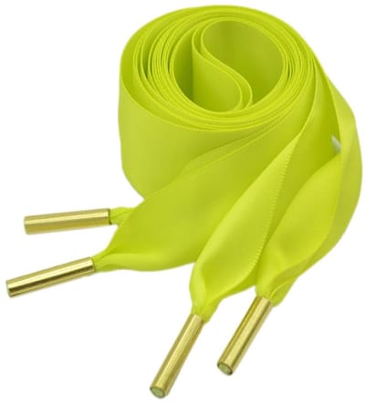 Dailygoods- Schoenveters 90 cm - Dubbelzijdige Satin Veters - Plat - Voor Dames en Meisjes - Sport- en Wandelschoenen - 3.2 cm Breed