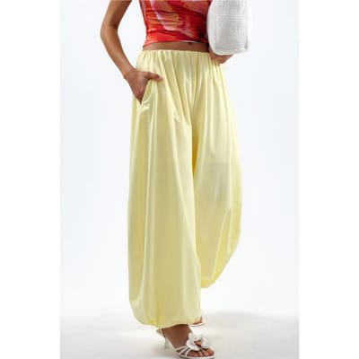 Elastische Taille Ballon Broek