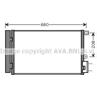 Condensator, airconditioning AVA COOLING FTA5357D AVA