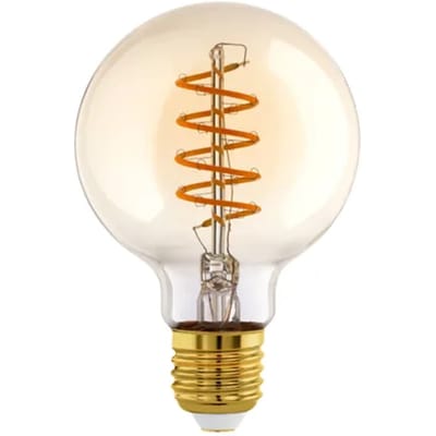 EGLO LED Lamp - E27 - Ø 9.5 cm - Amber - 806 lumen - 2700K