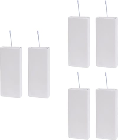 Bellatio design Waterverdamper radiator - 12x - dolomiet - wit - 8x20 cm - luchtbevochtiger radiator - verdampingsbakje