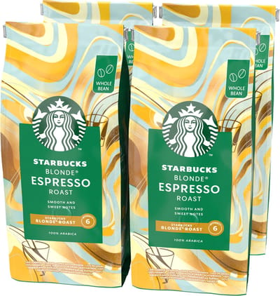 Starbucks Blonde Espresso Roast koffiebonen - 4 zakken x 450g