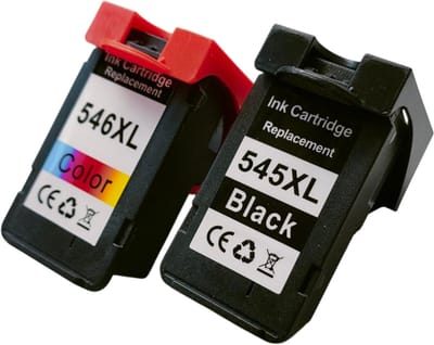KATRIZ® Remanufactured inkt PG545XL CL546XL( Zwart en Kleur) | Geschikt printer Canon Pixma IP 2850/ MG 2450/ MG 2455/ MG 2550/ MG 2550 S/ MG 2555/ MG 2555 S/ MG 2900/ MG 2950/ MG 2950 S/ MG 3050/ MG 3051/ MG 3052/ MG 3053/Pixma MX 495