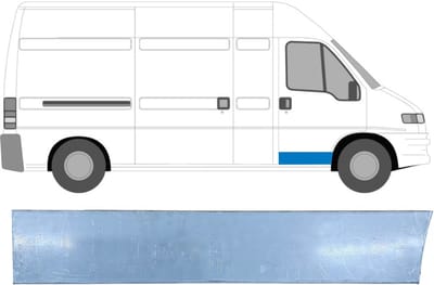 Buiten reparatiepaneel voorste deur voor Peugeot Boxer 1994-2006 / Rechts