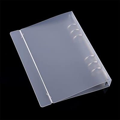 A5 6-ring binder met snap sluiting, opbergboekomslag voor 6-gats plannerpagina's en navullingen, ideaal voor organisatie en opslag