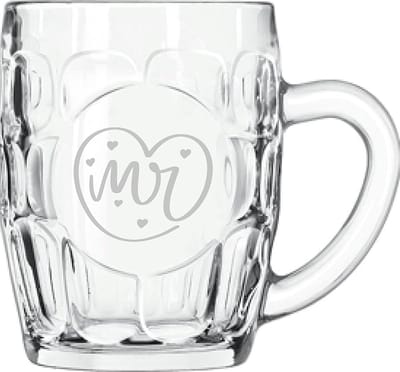 Gegraveerde bierpul 55cl Mr. In hartje
