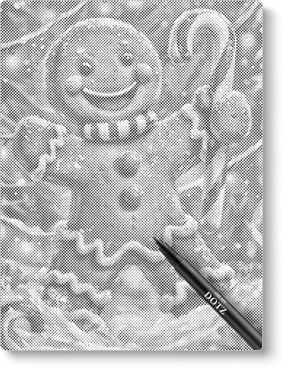 Gingerbread | Dot painting | 30x40cm | Dot painting | Oh My Dotz | Dots stippen | Diamond painting & Schilderen op nummer alternatief | Happy hobby