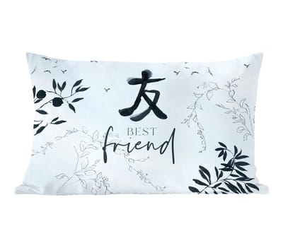 Sierkussens - Kussentjes Woonkamer - 60x40 cm - Best friends - Best friend - Quotes - Spreuken - Vriendschap
