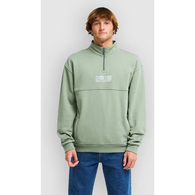 Billabong Burleigh Mock Neck Half-Zip Sweater groen