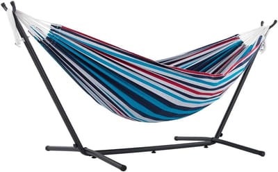 Hangmat met Standaard – 2 Persoons Hangmat – Verstelbaar – Denim – Max. 204 kg