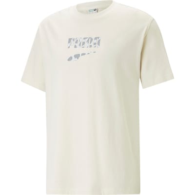 Puma Downtown Logo Graphic T-shirt Wit K099