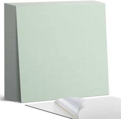 Coloray Plaktegels - Rechthoekige tegels in een raster Zelfklevende Tegels - 20 cm x 20 cm - Grijs Plaktegels - 20 stuks - Vierkant PVC Tegels - Plaktegels Badkamer - Plaktegels Vloer - Vinyl Tegels - Wandtegel Zelfklevend
