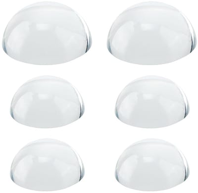 Dailygoods - Set van 6 Glazen Dome Vergrootglazen voor Kantoor en Thuis