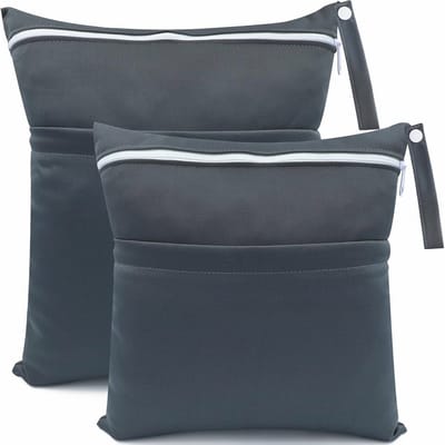 Stoffen luiertassen set met natte en droge zakken - Waterdichte, herbruikbare opbergtassen voor luiers en accessoires