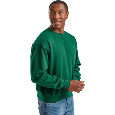 Fruit of the Loom Superkatoenen uniseks sweater voor volwassenen (College Groen)