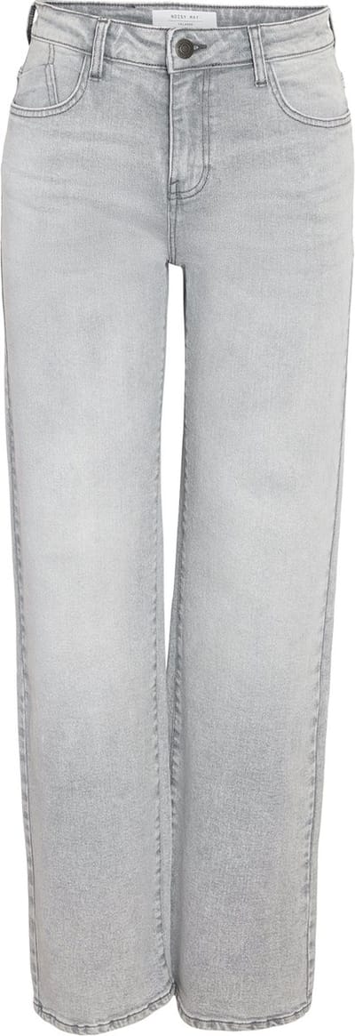 Noisy may Jeans Nmyolanda Nw Wide Jeans 27030830 Light Grey Denim Dames Maat - W25 X L30