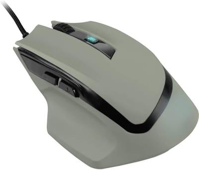 StayPowered Gaming Muis - Ultieme Nauwkeurigheid voor Gamers - Ergonomisch Ontwerp - 4200 DPI Optische Sensor - Instelbare DPI-Niveaus - Rubberen Grip voor Extra Controle - Stijlvol en Comfortabel - Legergroen - Levering Sneller dan Aangegeven!