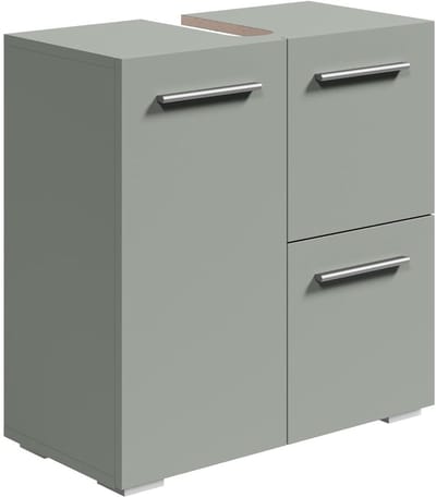 Wastafel Onderkast Met Uitsparing - Wasbak Kast - Badkamermeubel - Groen