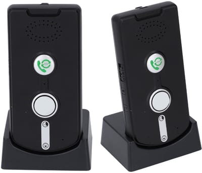 VT Goods - Spraakintercom - Draadloos deurbelsysteem - Handsfree gebruik - Zwart - 2-weg communicatie - Maximale bereik 1000 meter - Geschikt voor t...