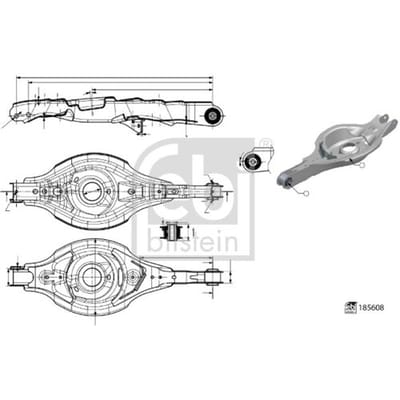 Draagarm, wielophanging FEBI BILSTEIN 185608