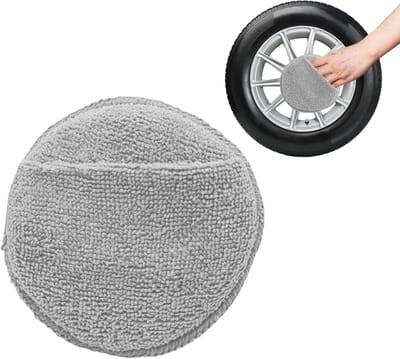 Microvezel Pads - Polijst Sponsjes - Auto Poetsen - Vinger Zak Grip - 10 Stuks - Grijs