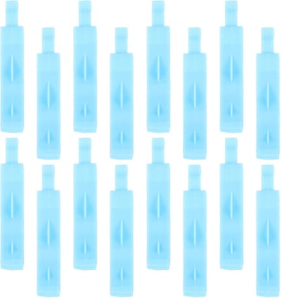 Vuilniszakhouder Klemmen - Prullenbak Clips - Schoon Huishouden - Antislipgarantie - 24 Stuks - Hemelsblauw