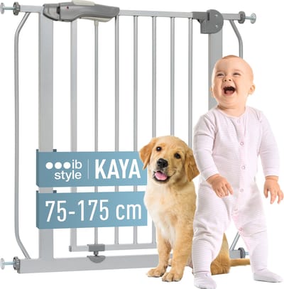 ib style Kaya Traphekje - Veiligheidshekje - Zonder Boren - 75-85 cm - Grijs