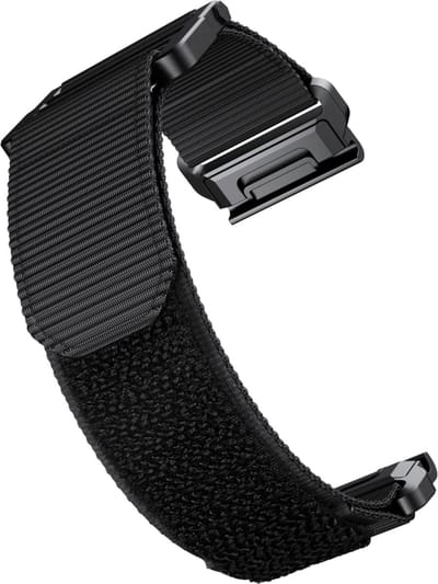 Nylon bandje - geschikt voor Garmin Fenix 3 / 5X / 5X Plus / 6X / 6X Pro / 7X / 7X Pro / 8 (51 mm) / Quatix 3 / 6X / Tactix (7) / Enduro (2) / Descent Mk1 / Mk2(i) / Mk3i 51 mm / D2 / Delta PX / Mach 1 Pro / Epix Pro Gen 2 51 mm - zwart