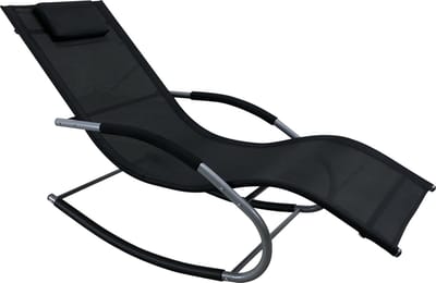 PAZOON Tahiti - Zonnebed - Tuin - ligbed - weerbestendig - Zwart